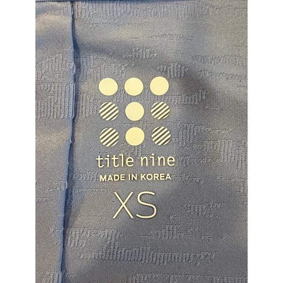 Title Nine Light Blue Sleeveless Tank Top XS Golf Tennis Pickleball - Picture 3 of 6